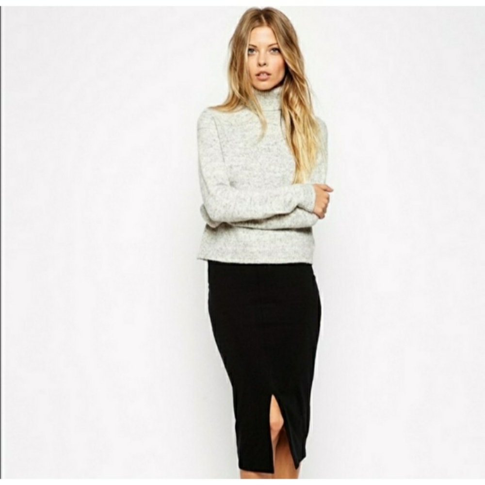 Anthropologie Front Split Pencil Skirt